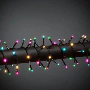 Lyskæde Candy Cluster 600 Multi-Colored LED IP44 Sort Konstsmide