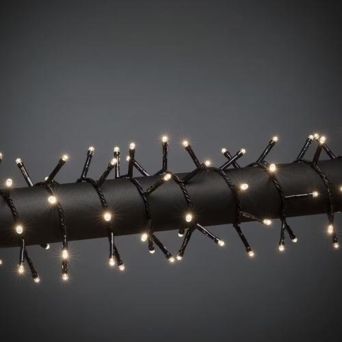 Slynge Cluster 800 Varm Hvid LED IP44 Sort Konstsmide