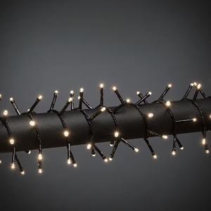 Slynge Cluster 1000 Varm Hvid LED IP44 Sort Konstsmide