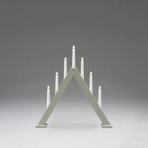 Lysestage 7 Lys E10 IP20 Træ Grå Konstsmide