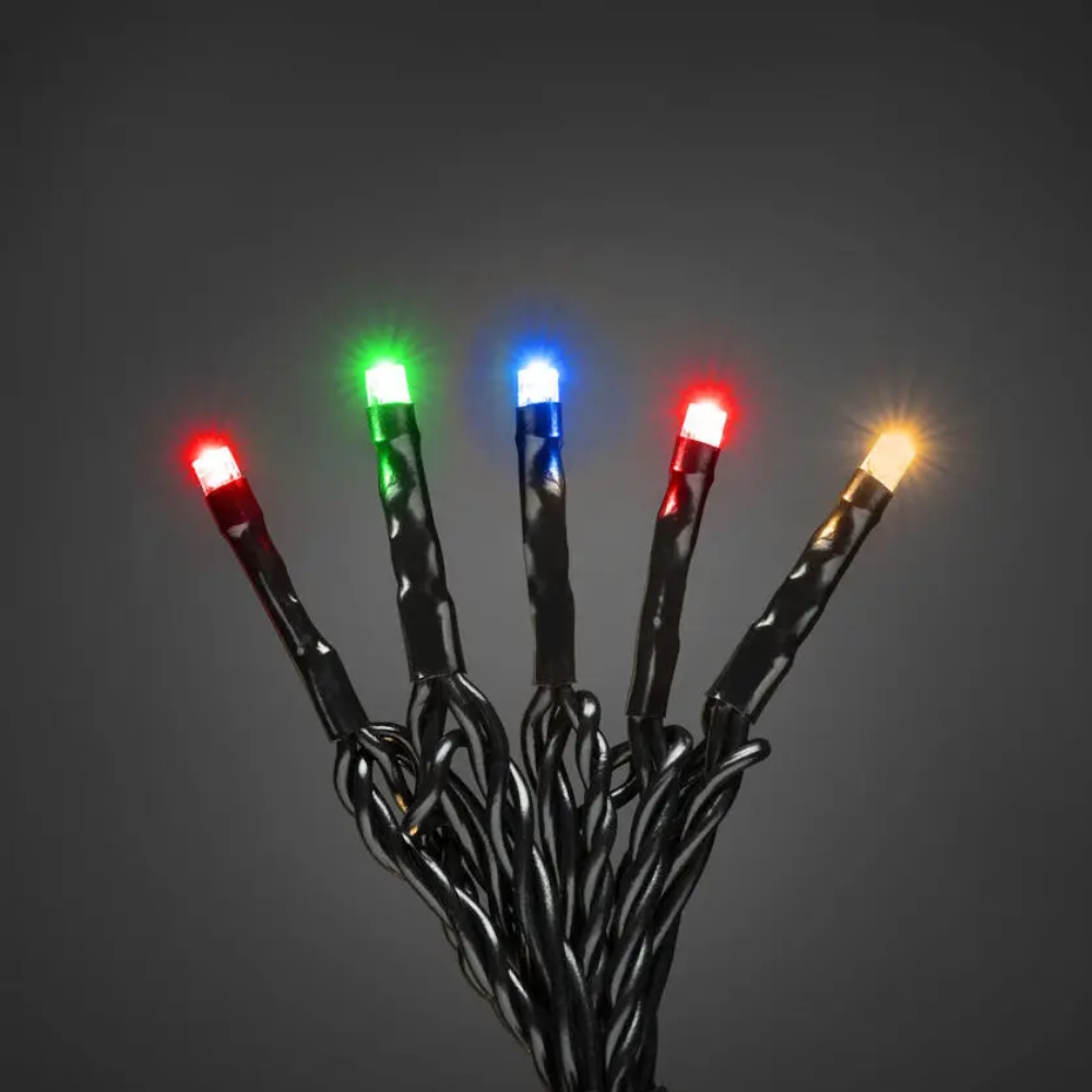 Decorate Led Loop Extension Loop 100 Multi-Colored LED IP44 Black Konstsmide