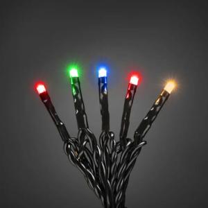 Forlængerløkke 100 Flerfarvede LED IP44 Sort Konstsmide