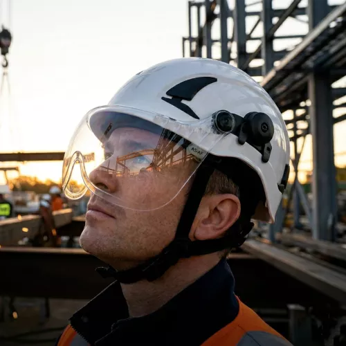 Securefit Kort Visir AS/AF X5-SV01-CE Polykarbonat Klar 3M