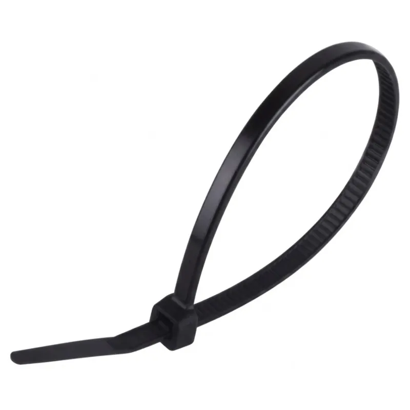 Buntband, svart, UV-beständig 200X4,8MM 100ST