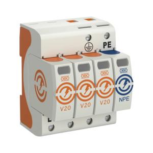 Overspændingsafleder Type2 V20 3Polet+N/Beskyttelsesjord 20kA 280V OBO Bettermann