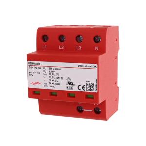 Overspændingsbeskytter Type 1+2 TN-S 4 Polet 50kA 230V IP20 Dehn