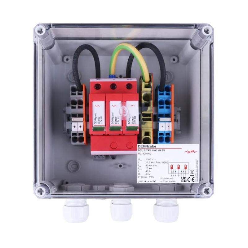 PV Kapsling 1 MPPT 2 Strängar 1100V IP65 Dehn