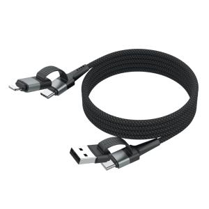 Ladekabel ​Magnetisk 4-I-1 Sort Ansmann