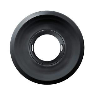 Esylux Cover Frame Flat 104mm Round Black