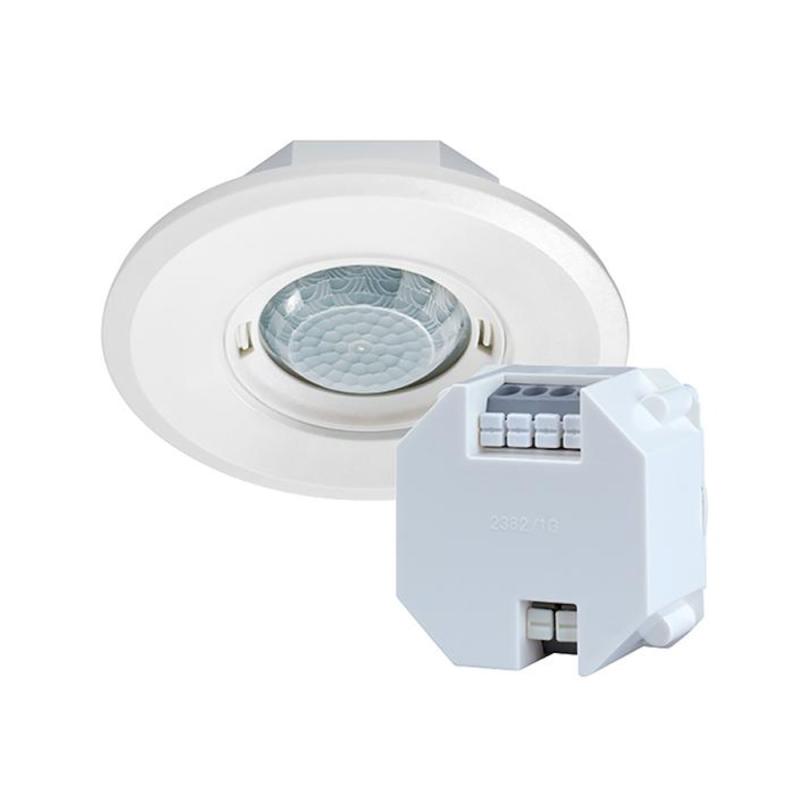 Esylux Tilstedeværelsesdetektor PD-Flat 360° 8m 230V IP20 Hvid