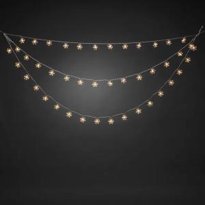 Dekorationsgardin Loop 44 Snefnug Varm Hvid LED IP44 Klar Konstsmide