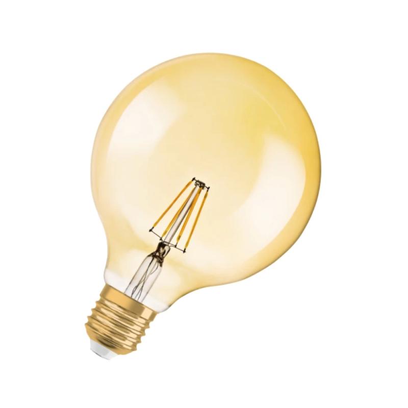 Led Lyskilde Globe Dæmpbar 7,5W 2500K E27 650lm Guld Ledvance