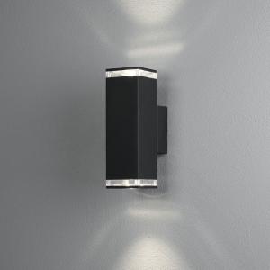 Pollux Wall Lantern 2xGU10 Black, Konstsmide