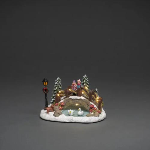 Fiberoptisk Bro Over Dammen 10 LED IP20 Flerfarvet Konstsmide