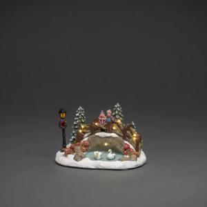 Fiberoptisk Bro Over Dammen 10 LED IP20 Flerfarvet Konstsmide