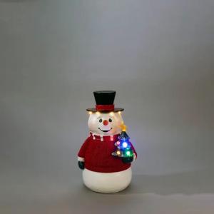 Batteridriven Snögubbe LED 35cm IP20 Flerfärgad Konstsmide