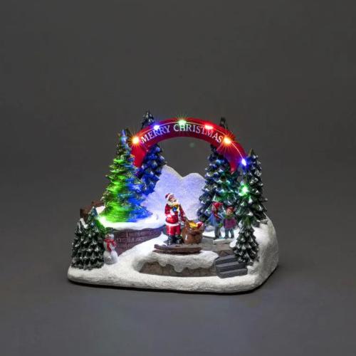 B/O Mechanical Christmas Decoration 11 LED IP20 Multicolored Konstsmide