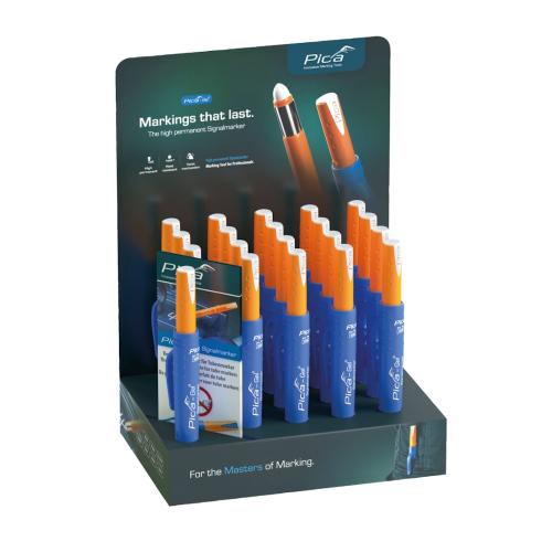 Markerpen Gel Display Hvid 20stk Pica