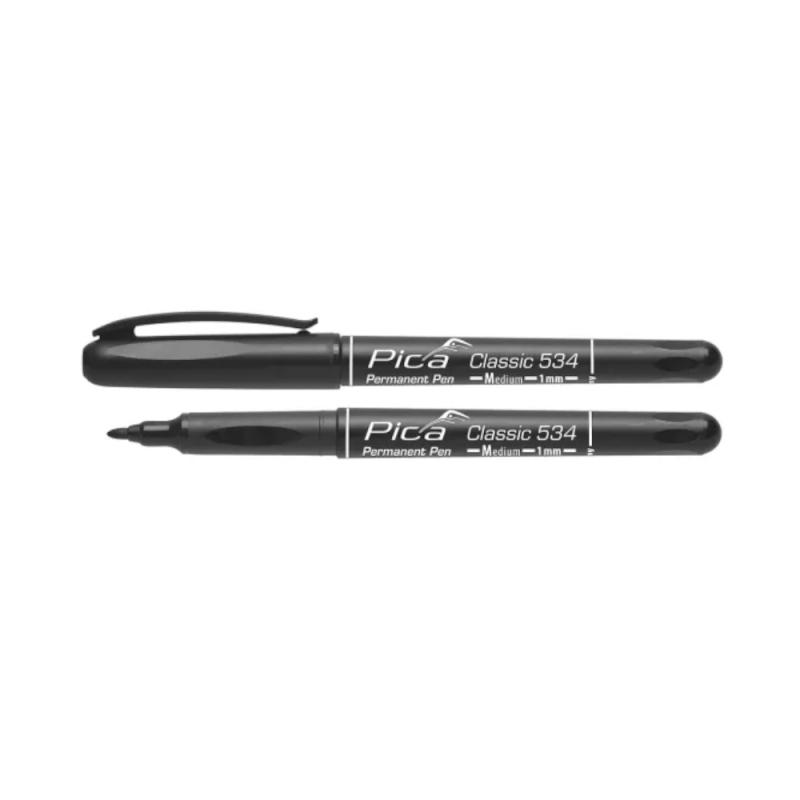 Markerpen Classic 534 Medium Spids Sort 10stk Pica