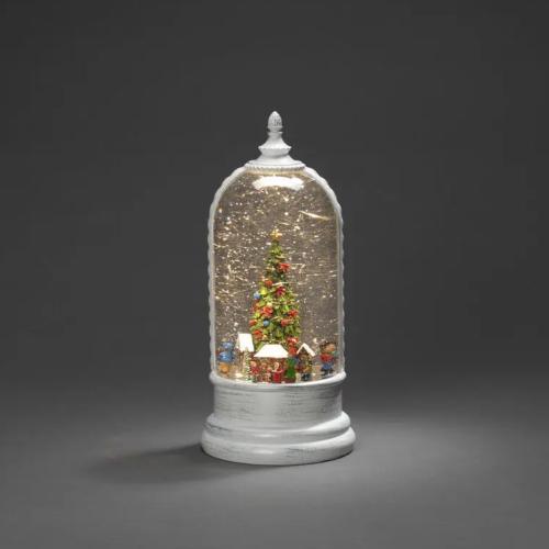 Vandfyldt Lanterne Julemarked LED IP20 Hvid Konstsmide