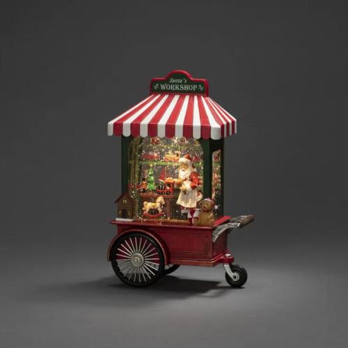 Vandfyldt Lanterne Julemand I Værksted IP20 Flerfarvet Konstsmide