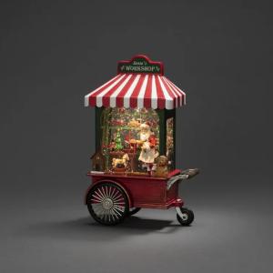 Vandfyldt Lanterne Julemand I Værksted IP20 Flerfarvet Konstsmide