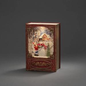 Vandfyldt Lanternebog Med Snemand IP20 Rød Konstsmide