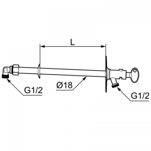 Vattenutkastare 1000 Med Nyckel FMM 42931000