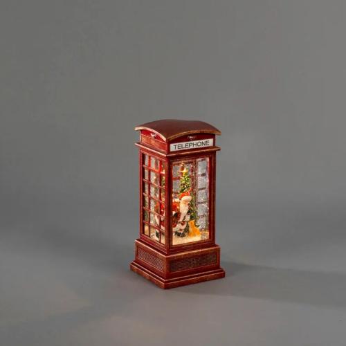 Vandfyldt Mini Lanterne Telefonboks LED IP20 Rød Konstsmide