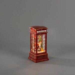 Vandfyldt Mini Lanterne Telefonboks LED IP20 Rød Konstsmide