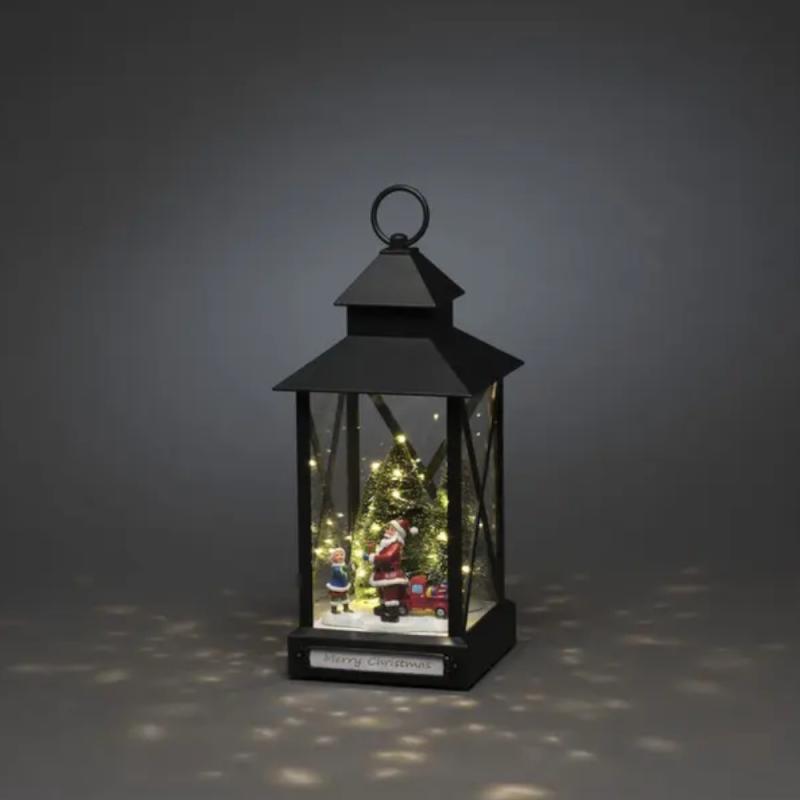 Lille Julemandslanterne 31 LED 8H IP44 Varm Hvid Konstsmide