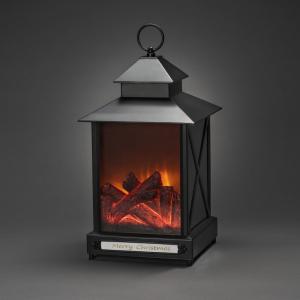 Large Lantern Fireplace 6 LED 4.5V/IP44&3C, Konstsmide