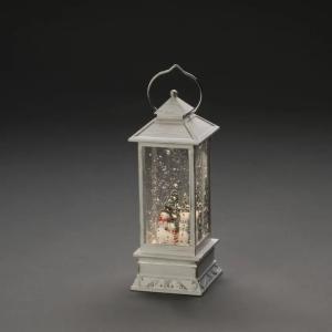 Vandfyldt Lanterne Snemand LED IP20 Hvid Konstsmide