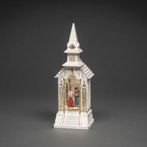 Vandfyldt Lanterne Kirke 1 LED IP20 Hvid Konstsmide