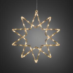 Stjerne Akryl 58cm Vvita LED, Konstsmide