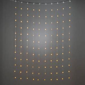 Gardinkæde 120 Ravfarvede LED 135x180cm IP20 Hvid Konstsmide