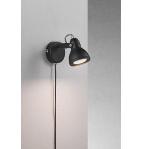 Aslak Wall Lamp Black, 220-240V, nordlux 45721003