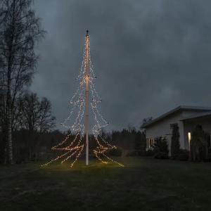 Flagstangskæde 5x136 Rav LED IP44 Sort Konstsmide