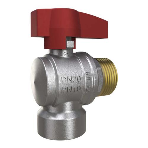 LK Ball Valve 703 Angle With Red Knob Internal/External G20