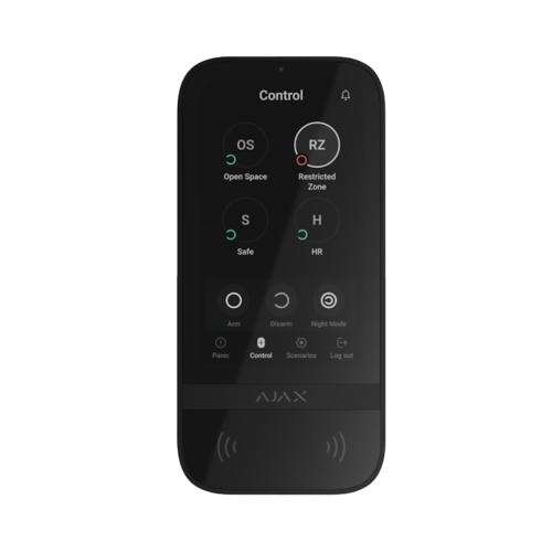 Ajax Tastatur Touchscreen Sort