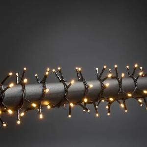 Lyskæde Klynge 230 Amber LED 31V IP44 Sort Konstsmide