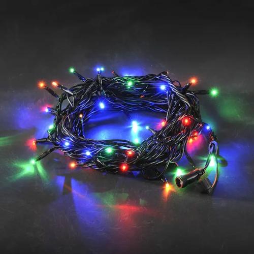 Lyskæde 50 Flerfarvede LED 31V IP44 Sort Konstsmide