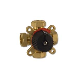 LK 830 ThermoMix B Shuntventil 22mm Klemmetilslutning 6,3m³/t