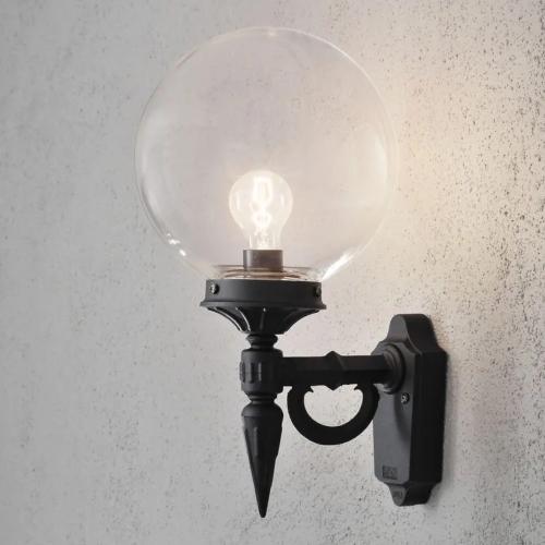 Orion Wall Light E27 230-240V IP23 Black Konstsmide