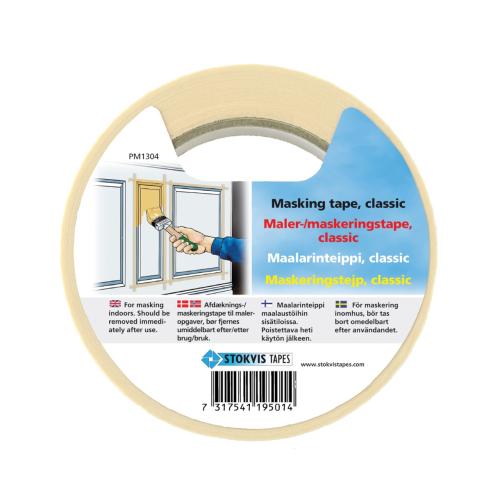 Maskeringstejp Classic 19mmx50m, Stokvis