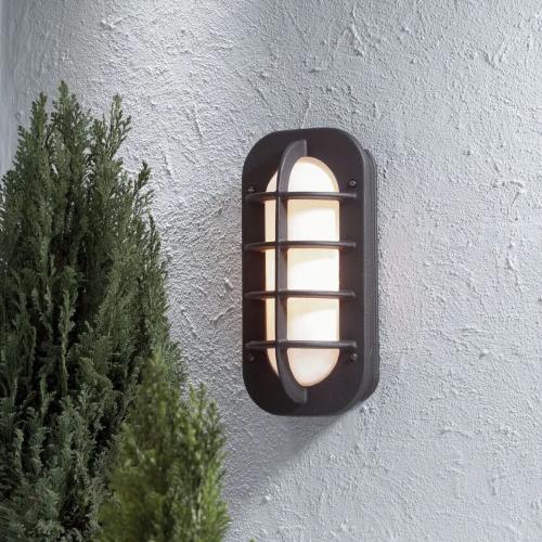 Loke Wall Light E27 230-240V IP23 Black Konstsmide