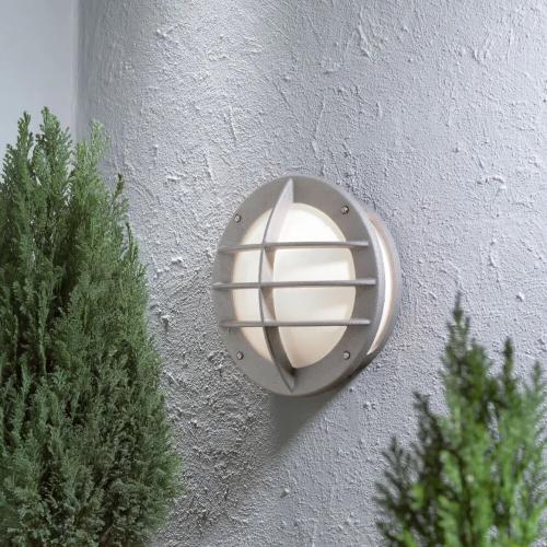 Oden Wall Light E27 230-240V IP23 Grey Konstsmide