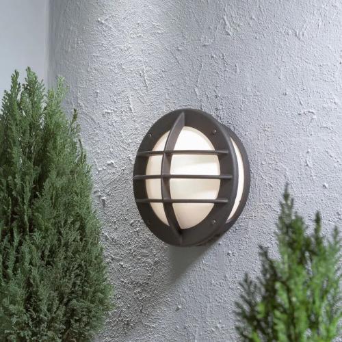 Oden Wall Light E27 230-240V IP23 Black Konstsmide