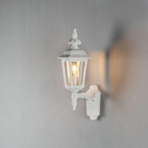 Pallas Wall Lamp Upp E27 230-240V IP23 White Konstsmide