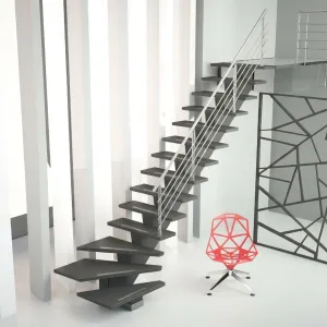 Spartrappa Byggera Gomera Design 1Vänstervriden Exkl. Räcke